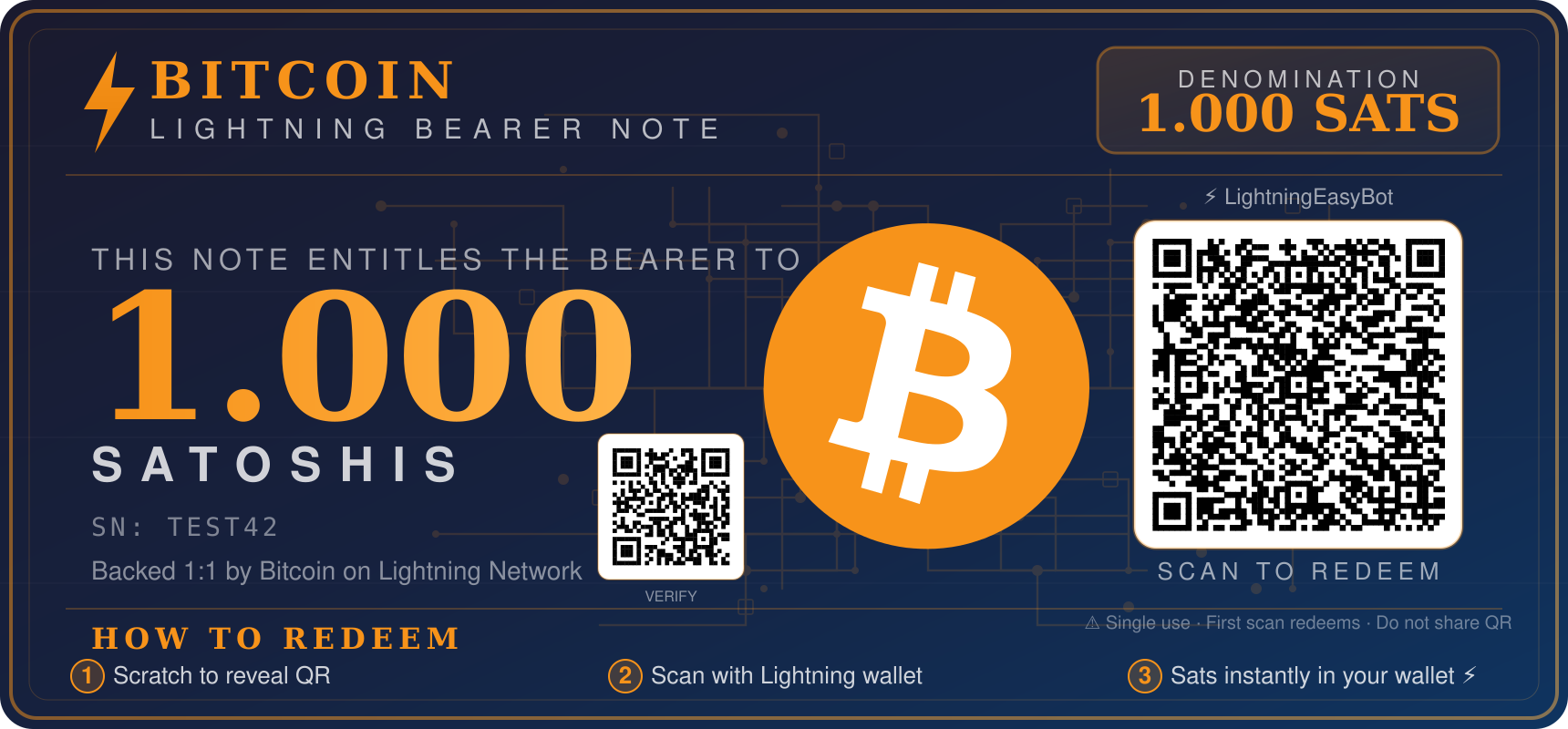 Bitcoin Bill Example